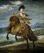 Diego Velazquez Equestrian Portrait of Prince Balthasar Charles oil painting on canvas